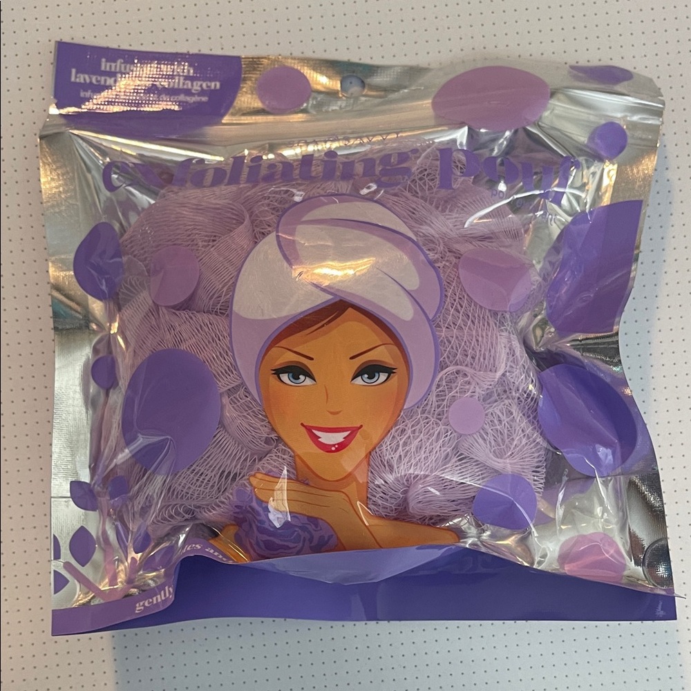 Savvy Lavender Bath Pouf